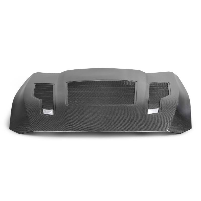 Ford Mustang Hood - Anderson Composites - Type-GT4 Double-Sided Carbon Fiber - `24-`27